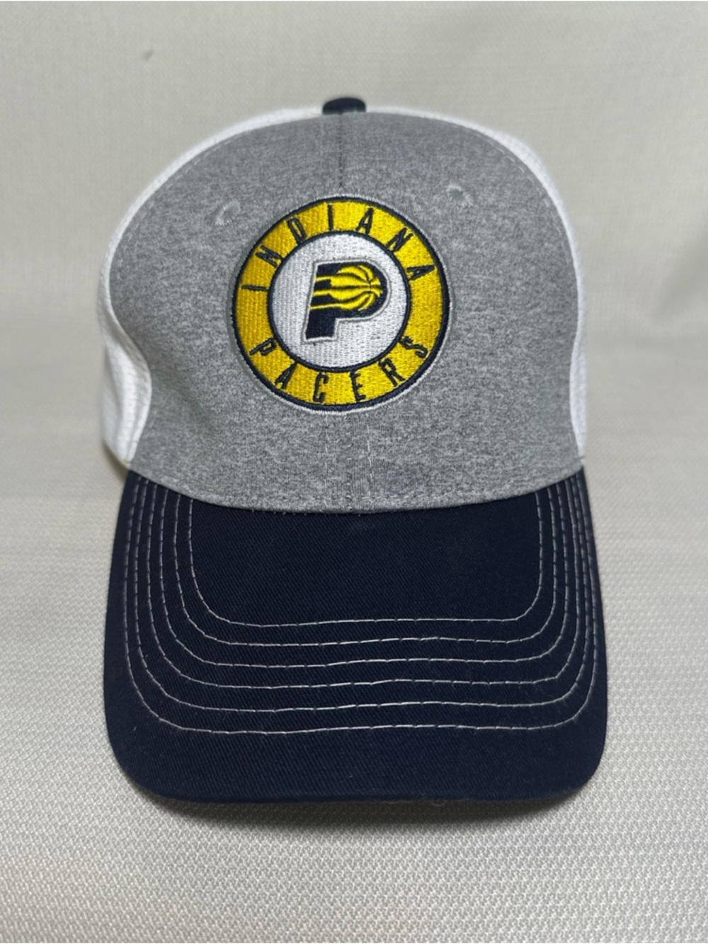 NBA Indiana Pacers Grey & Navy Logo Cap
